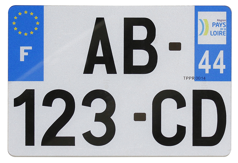 Kit vis plaque immatriculation Aluminium (NPLATE20)